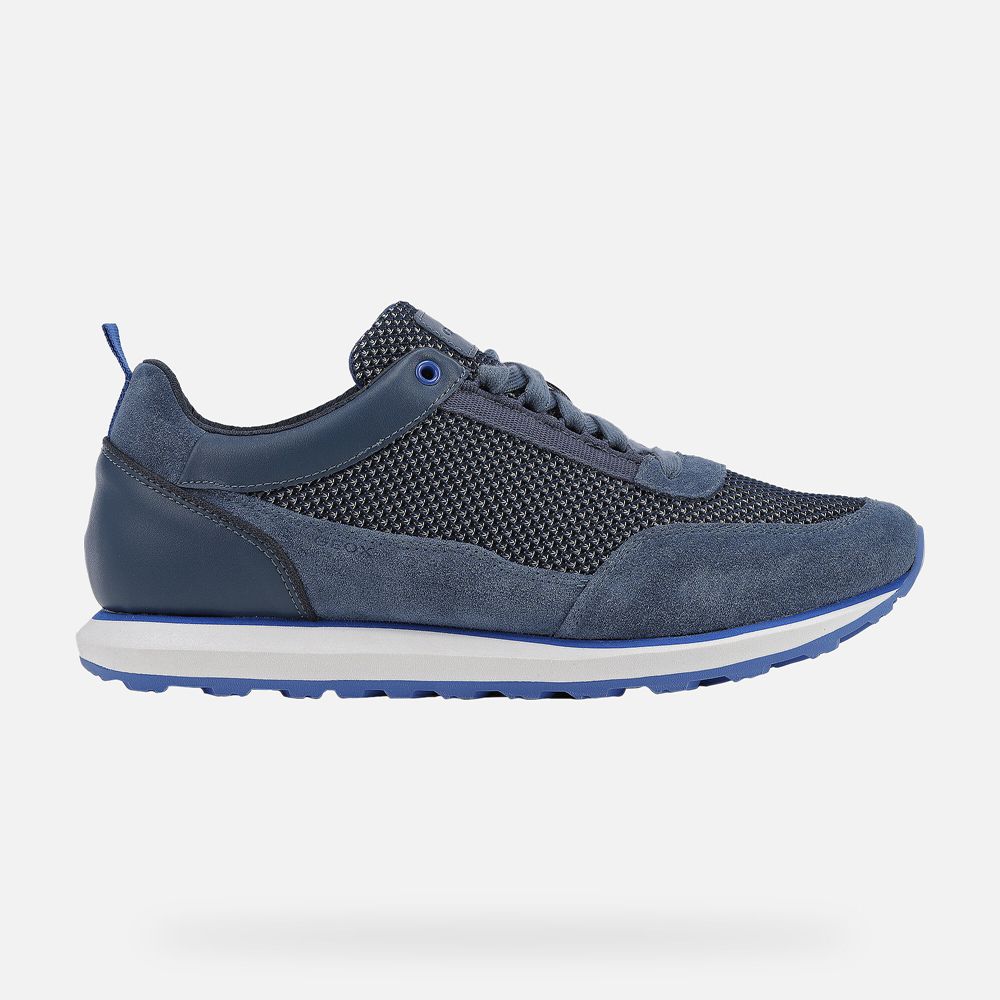 Geox Sneakers Blue Volto - Geox Mens Shoes - JOLAQE862